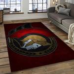 nhl ottawa senators hockey team logo sport carpet rectangle area rug for living room dark room os50