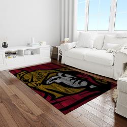 nhl ottawa senators hockey team logo sport carpet rectangle area rug for living room light room os14