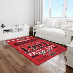 nhl ottawa senators hockey team logo sport carpet rectangle area rug for living room light room os20