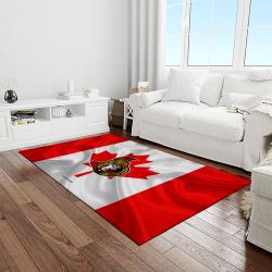 nhl ottawa senators hockey team logo sport carpet rectangle area rug for living room light room os39