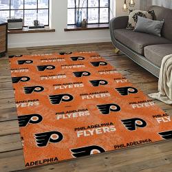 NHL Philadelphia Flyers Hockey Team Logo Sport Carpet Rectangle Area Rug For Living Room PF01