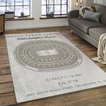 nhl philadelphia flyers hockey team logo sport carpet rectangle area rug for living room dark room pf03