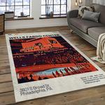 nhl philadelphia flyers hockey team logo sport carpet rectangle area rug for living room dark room pf04