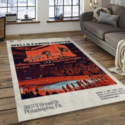 NHL Philadelphia Flyers Hockey Team Logo Sport Carpet Rectangle Area Rug For Living Room PF04