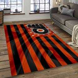 NHL Philadelphia Flyers Hockey Team Logo Sport Carpet Rectangle Area Rug For Living Room PF40