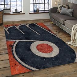 NHL Philadelphia Flyers Hockey Team Logo Sport Carpet Rectangle Area Rug For Living Room PF44