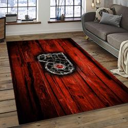 NHL Philadelphia Flyers Hockey Team Logo Sport Carpet Rectangle Area Rug For Living Room PF49