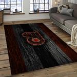 nhl philadelphia flyers hockey team logo sport carpet rectangle area rug for living room dark room pf51