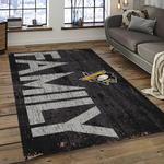 nhl pittsburgh penguins hockey team logo sport carpet rectangle area rug for living room dark room pp38