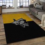 nhl pittsburgh penguins hockey team logo sport carpet rectangle area rug for living room dark room pp48