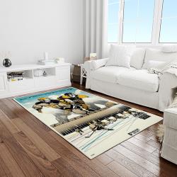 nhl pittsburgh penguins hockey team logo sport carpet rectangle area rug for living room light room pp24