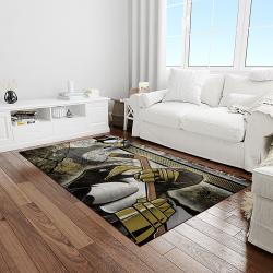 nhl pittsburgh penguins hockey team logo sport carpet rectangle area rug for living room light room pp59