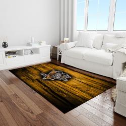nhl pittsburgh penguins hockey team logo sport carpet rectangle area rug for living room light room pp72