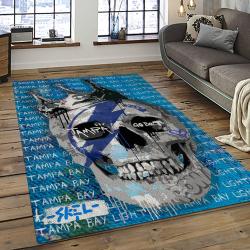 NHL Tampa Bay Lightning Hockey Team Logo Sport Carpet Rectangle Area Rug For Living Room TBL05