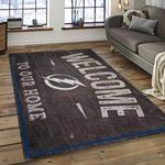 nhl tampa bay lightning hockey team logo sport carpet rectangle area rug for living room dark room tbl13