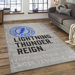 NHL Tampa Bay Lightning Hockey Team Logo Sport Carpet Rectangle Area Rug For Living Room TBL26