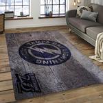 nhl tampa bay lightning hockey team logo sport carpet rectangle area rug for living room dark room tbl28