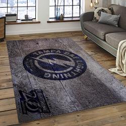NHL Tampa Bay Lightning Hockey Team Logo Sport Carpet Rectangle Area Rug For Living Room TBL28
