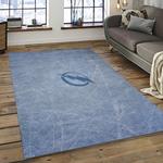 nhl tampa bay lightning hockey team logo sport carpet rectangle area rug for living room dark room tbl45