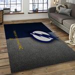 nhl tampa bay lightning hockey team logo sport carpet rectangle area rug for living room dark room tbl47