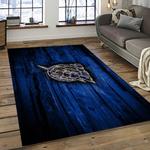 nhl tampa bay lightning hockey team logo sport carpet rectangle area rug for living room dark room tbl52