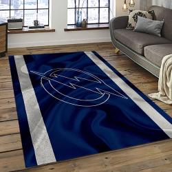 NHL Tampa Bay Lightning Hockey Team Logo Sport Carpet Rectangle Area Rug For Living Room TBL60