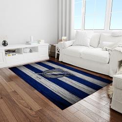 nhl tampa bay lightning hockey team logo sport carpet rectangle area rug for living room light room tbl51