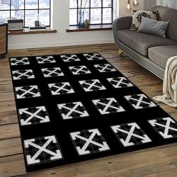Off White Fashion Carpet Rectangle Area Rug For Living Room Bedroom Decor OWT15