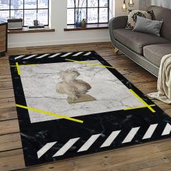 Off White Fashion Carpet Rectangle Area Rug For Living Room Bedroom Decor OWT22