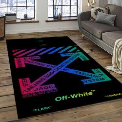 Off White Fashion Carpet Rectangle Area Rug For Living Room Bedroom Decor OWT23