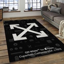 Off White Fashion Carpet Rectangle Area Rug For Living Room Bedroom Decor OWT5