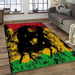 Singer Bob Marley Music Carpet Rectangle Area Rug For Living Room Bedroom Decor BM03