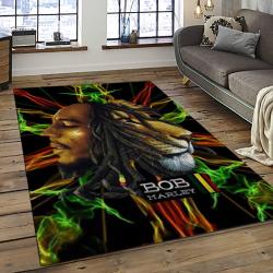 Singer Bob Marley Music Carpet Rectangle Area Rug For Living Room Bedroom Decor BM11