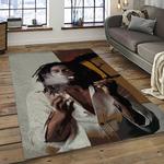 singer bob marley music carpet rectangle area rug for living room bedroom decor dark room bm25