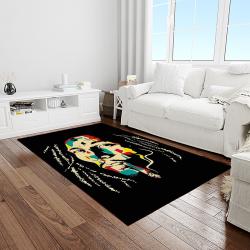 singer bob marley music carpet rectangle area rug for living room bedroom decor light room bm06