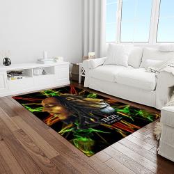 singer bob marley music carpet rectangle area rug for living room bedroom decor light room bm11