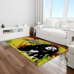 singer bob marley music carpet rectangle area rug for living room bedroom decor light room bm15