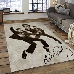Singer Elvis Presley Music Carpet Rectangle Area Rug For Living Room Bedroom Decor EP15