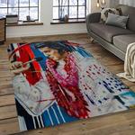 singer elvis presley music carpet rectangle area rug for living room bedroom decor dark room ep45