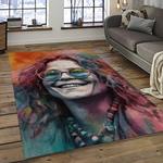 singer janis joplin music carpet rectangle area rug for living room bedroom decor dark room jj19