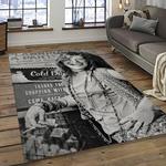 singer janis joplin music carpet rectangle area rug for living room bedroom decor dark room jj22