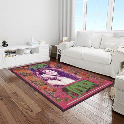 singer janis joplin music carpet rectangle area rug for living room bedroom decor light room jj07