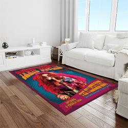 singer janis joplin music carpet rectangle area rug for living room bedroom decor light room jj13