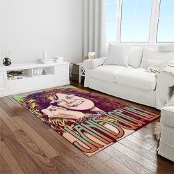 singer janis joplin music carpet rectangle area rug for living room bedroom decor light room jj20