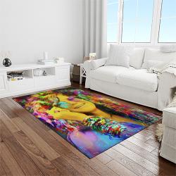 singer janis joplin music carpet rectangle area rug for living room bedroom decor light room jj35