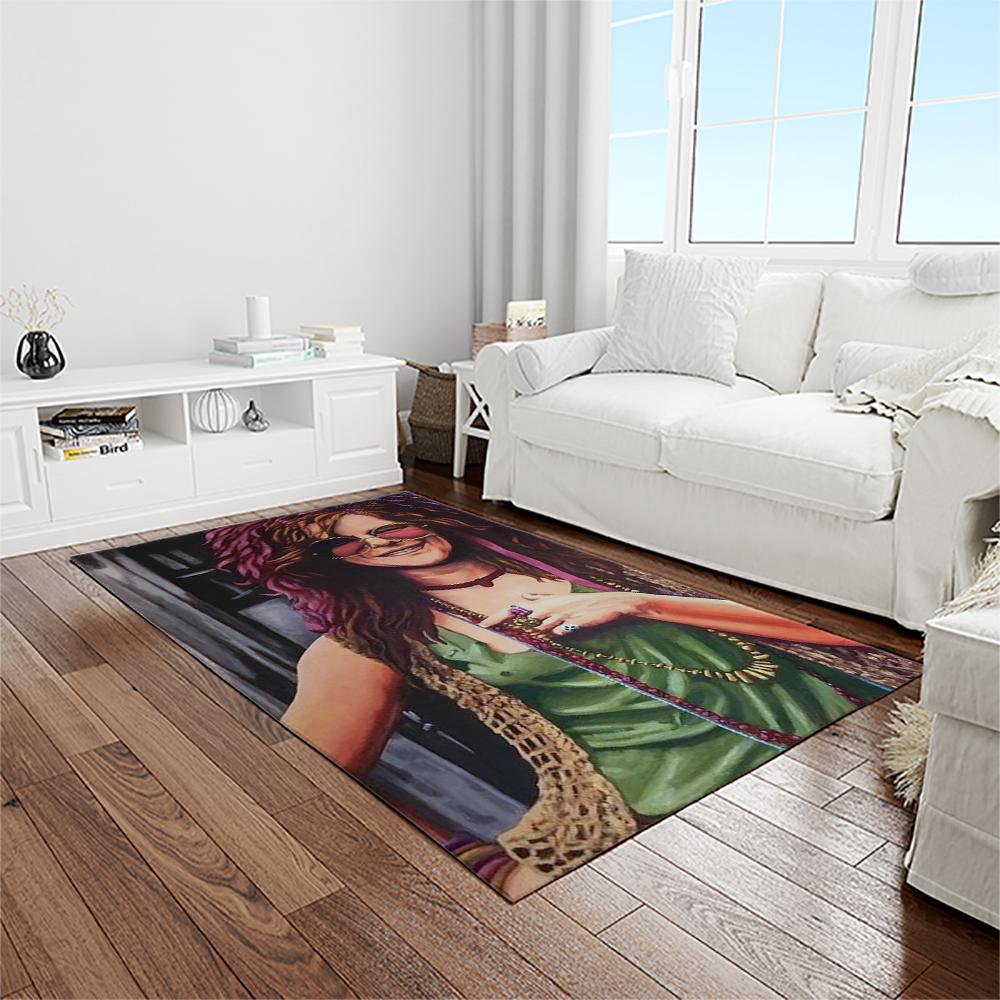 Singer Janis Joplin Music Carpet Rectangle Area Rug For Living Room Bedroom Decor JJ41 1 singer janis joplin music carpet rectangle area rug for living room bedroom decor light room jj41