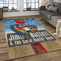 Singer Jimmy Buffett Music Carpet Rectangle Area Rug For Living Room Bedroom Decor JB01