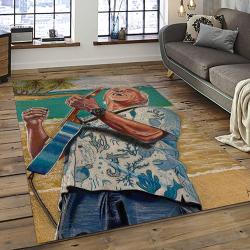 Singer Jimmy Buffett Music Carpet Rectangle Area Rug For Living Room Bedroom Decor JB18