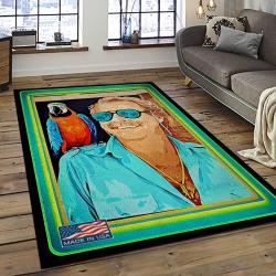 Singer Jimmy Buffett Music Carpet Rectangle Area Rug For Living Room Bedroom Decor JB30