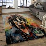 singer john lennon music carpet rectangle area rug for living room bedroom decor dark room jl04